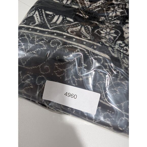 Peruvian Link Sweater Womens Large Black White Patterned Zip Front Cardigan - Picture 11 of 11